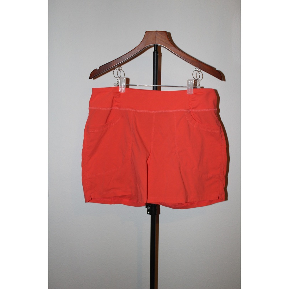 Mountain Hardwear Dynama Shorts Coral Orange Hiking Athletic Women Large OL7021